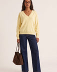PULL COL V - D-CURT - JAUNE PULL NEW KOOKAI Mode Kookai