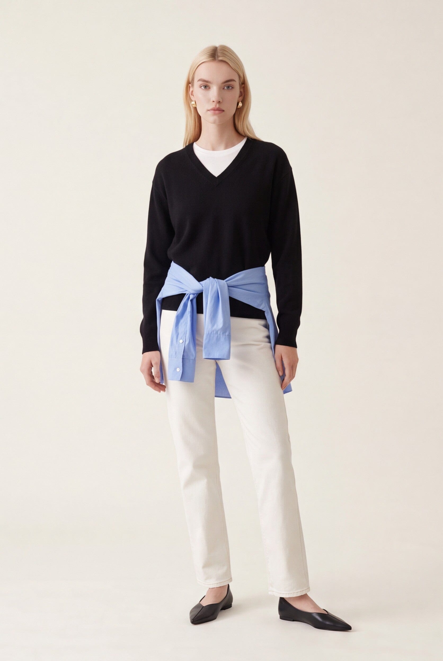 PULL COL V - D-CURT - NOIR PULL NEW KOOKAI Mode Kookai