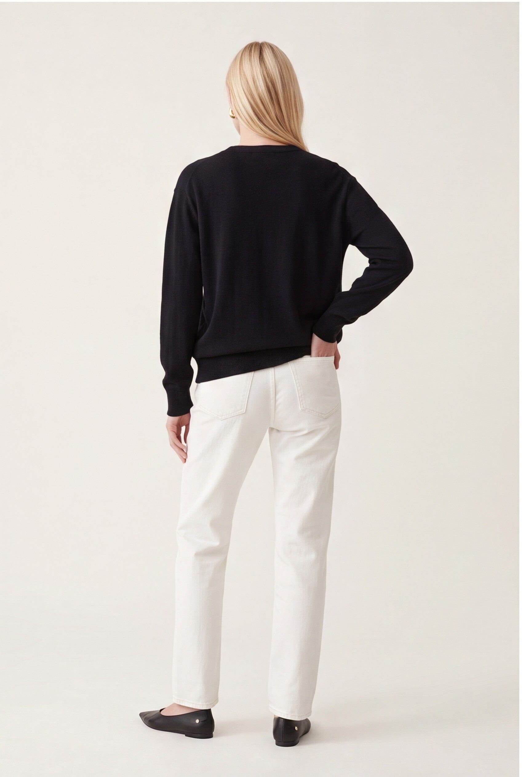 PULL COL V - D-CURT - NOIR PULL NEW KOOKAI Mode Kookai