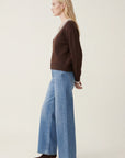 PULL COL V - DARI - CHOCOLAT/ECRU PULL NEW KOOKAI Mode Kookai