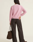 PULL COL V - DARI - ROSE/ECRU PULL NEW KOOKAI Mode Kookai