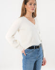 PULL COL V - DAYANA - ECRU PULL KOOKAI Mode Kookai