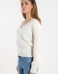 PULL COL V - DAYANA - ECRU PULL KOOKAI Mode Kookai