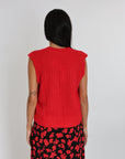 PULL COL V LANA ROUGE PULL KOOKAI Mode Kookai