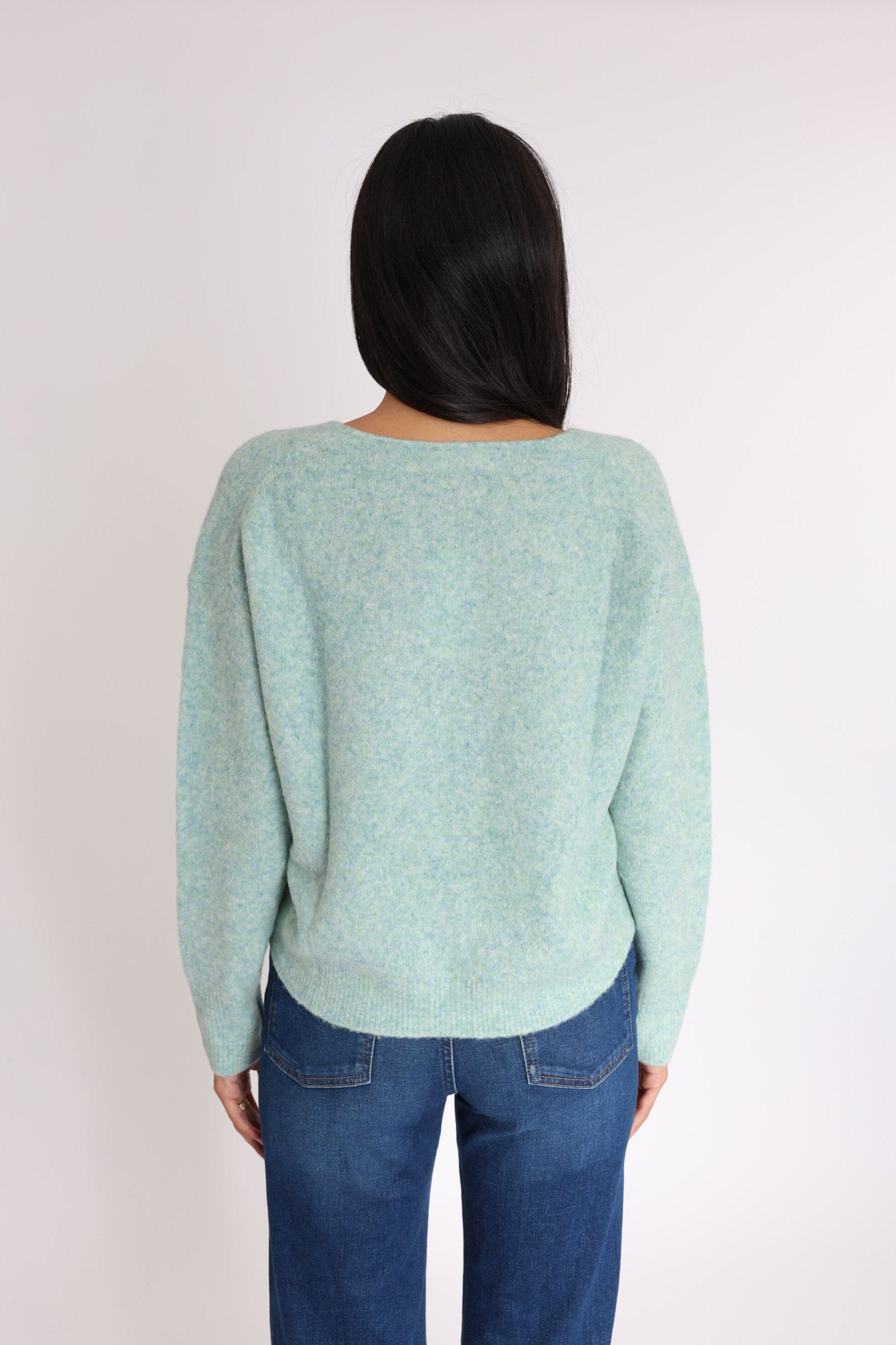 PULL COL V LIZA GREEN PULL KOOKAI Mode Kookai