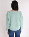 PULL COL V LIZA GREEN PULL KOOKAI Mode Kookai