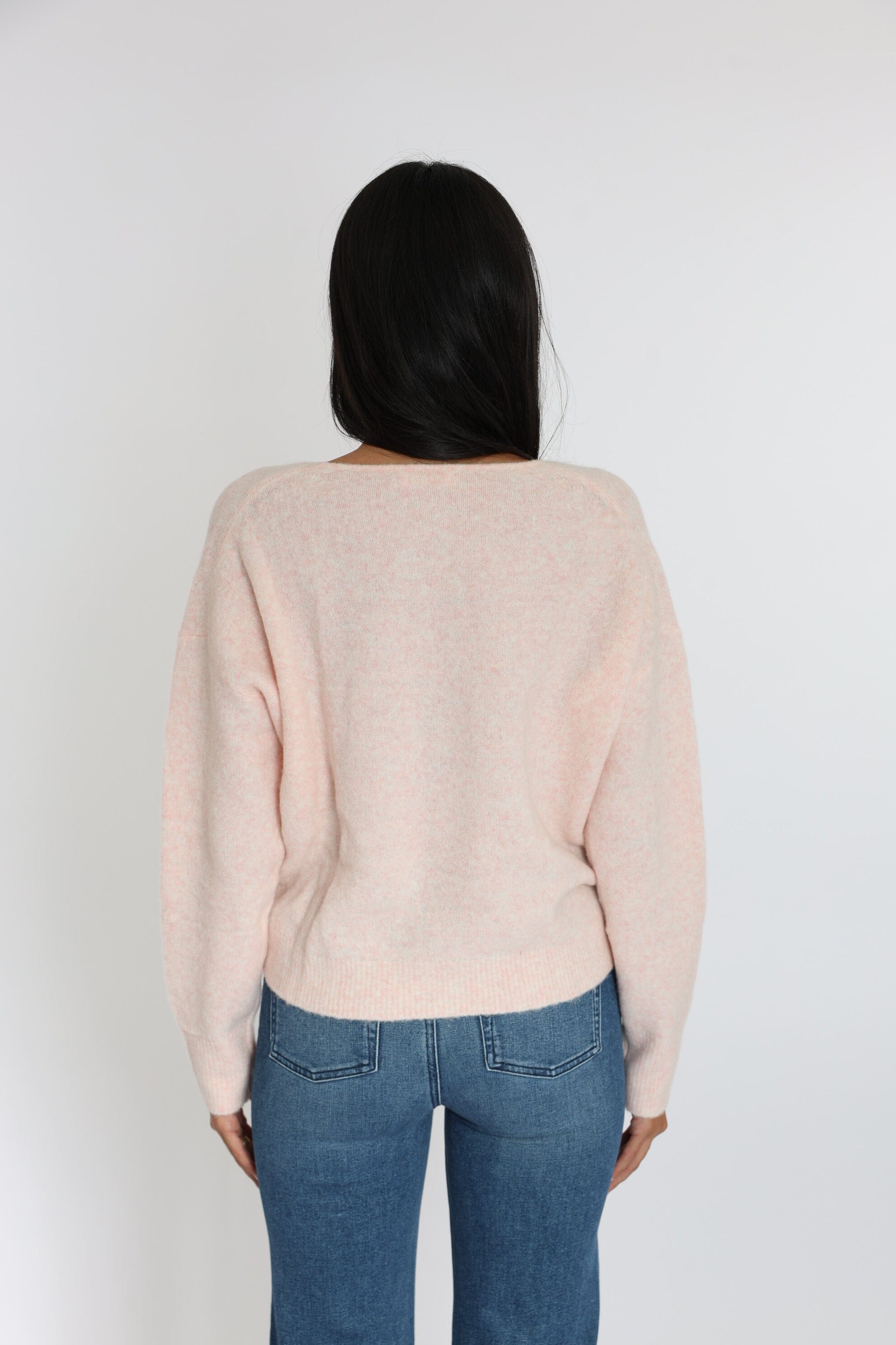 PULL COL V LIZA ROSE PALE PULL KOOKAI Mode Kookai