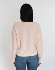 PULL COL V LIZA ROSE PALE PULL KOOKAI Mode Kookai