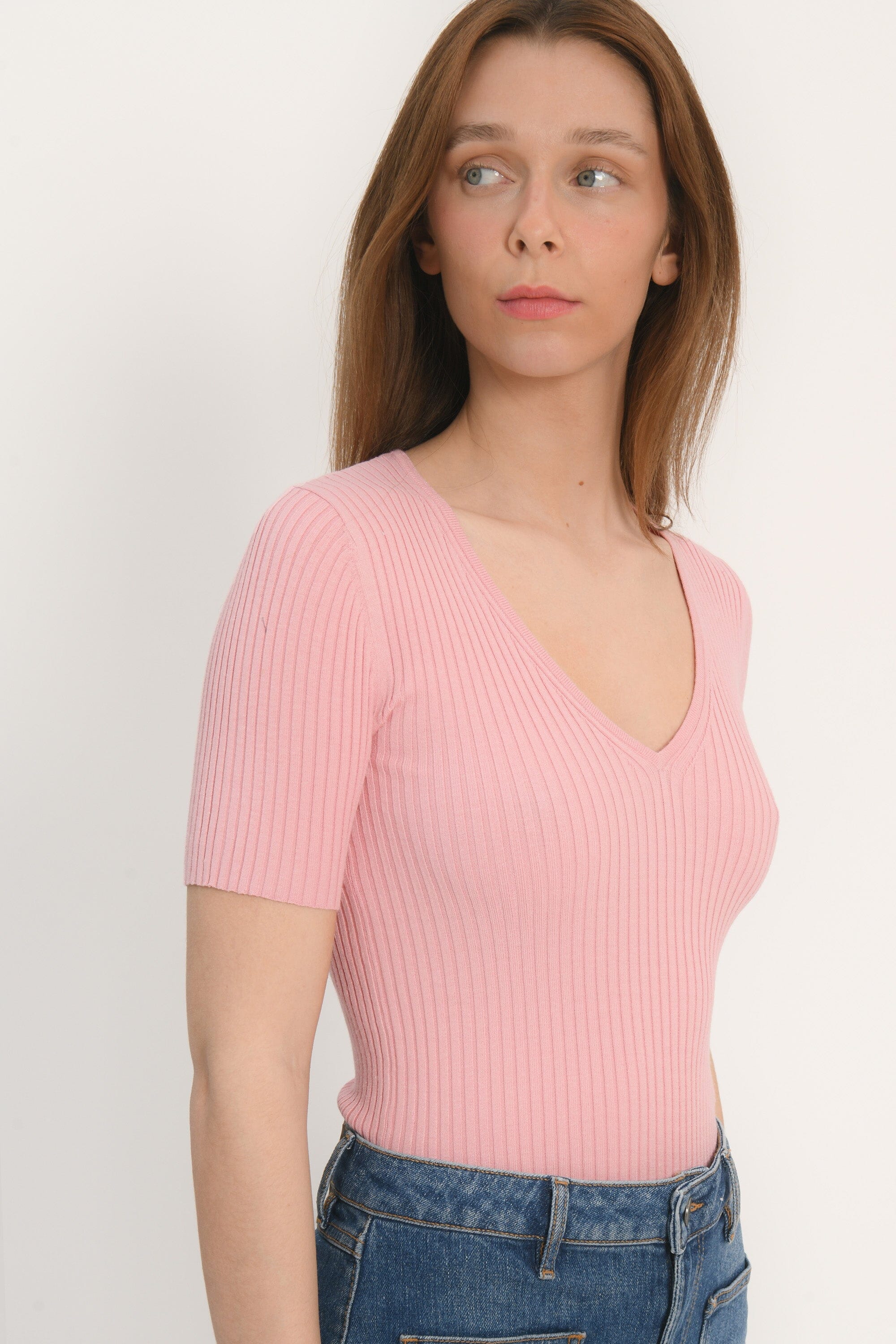 PULL COL V MANCHES COURTES - CANDY - ABBY PULL KOOKAI Mode Kookai