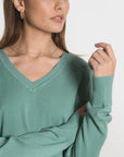 PULL COL V NOLWEEN GREEN PULL KOOKAI Mode Kookai