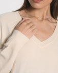 PULL COL V NOLWENN ECRU PULL KOOKAI Mode Kookai
