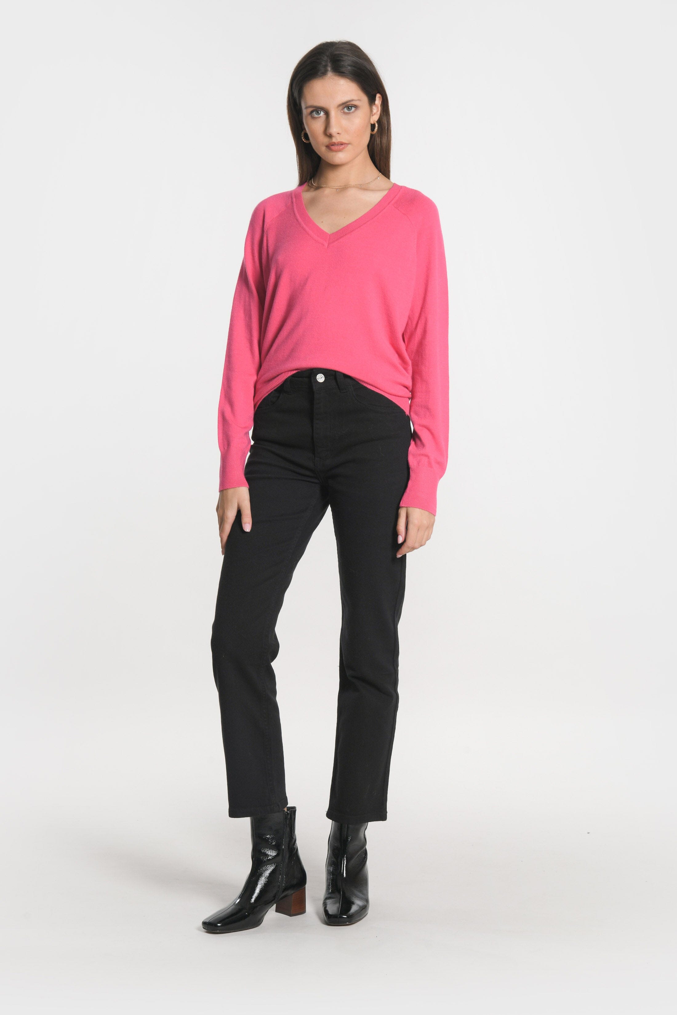 PULL COL V NOLWENN FUSCHIA PULL KOOKAI Mode Kookai