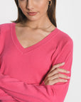 PULL COL V NOLWENN FUSCHIA PULL KOOKAI Mode Kookai