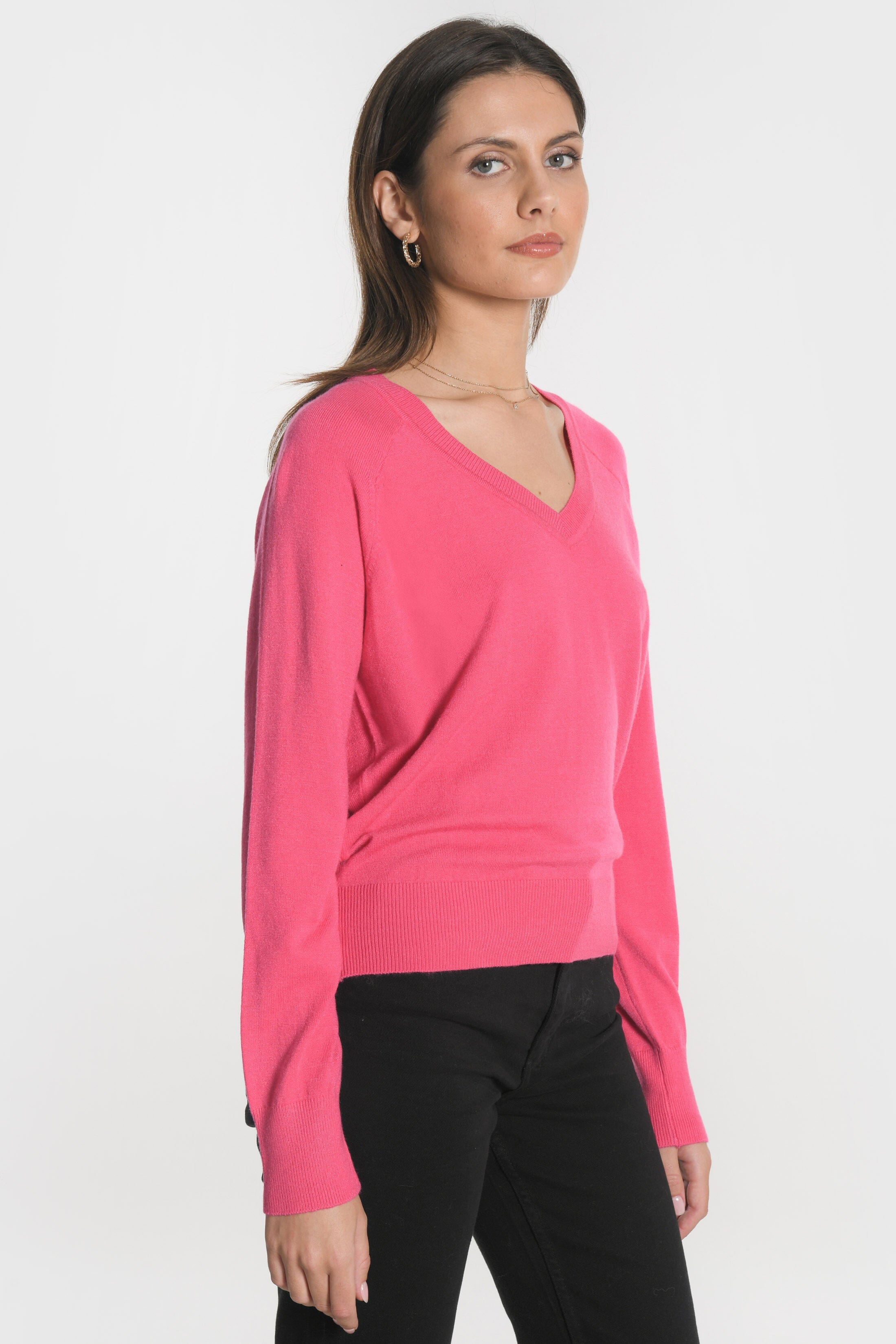 PULL COL V NOLWENN FUSCHIA PULL KOOKAI Mode Kookai