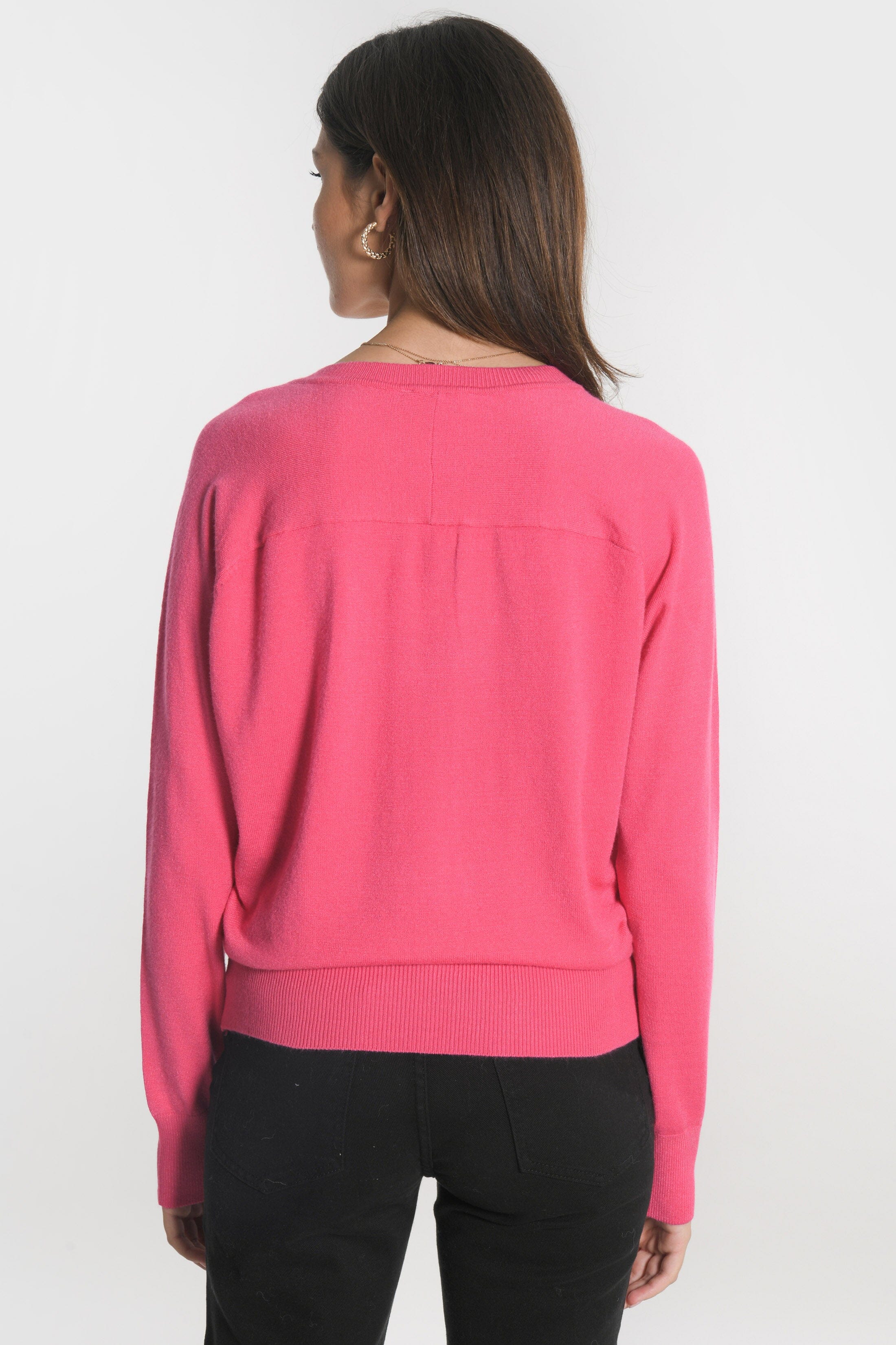 PULL COL V NOLWENN FUSCHIA PULL KOOKAI Mode Kookai