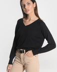 PULL COL V NOLWENN NOIR PULL KOOKAI Mode Kookai