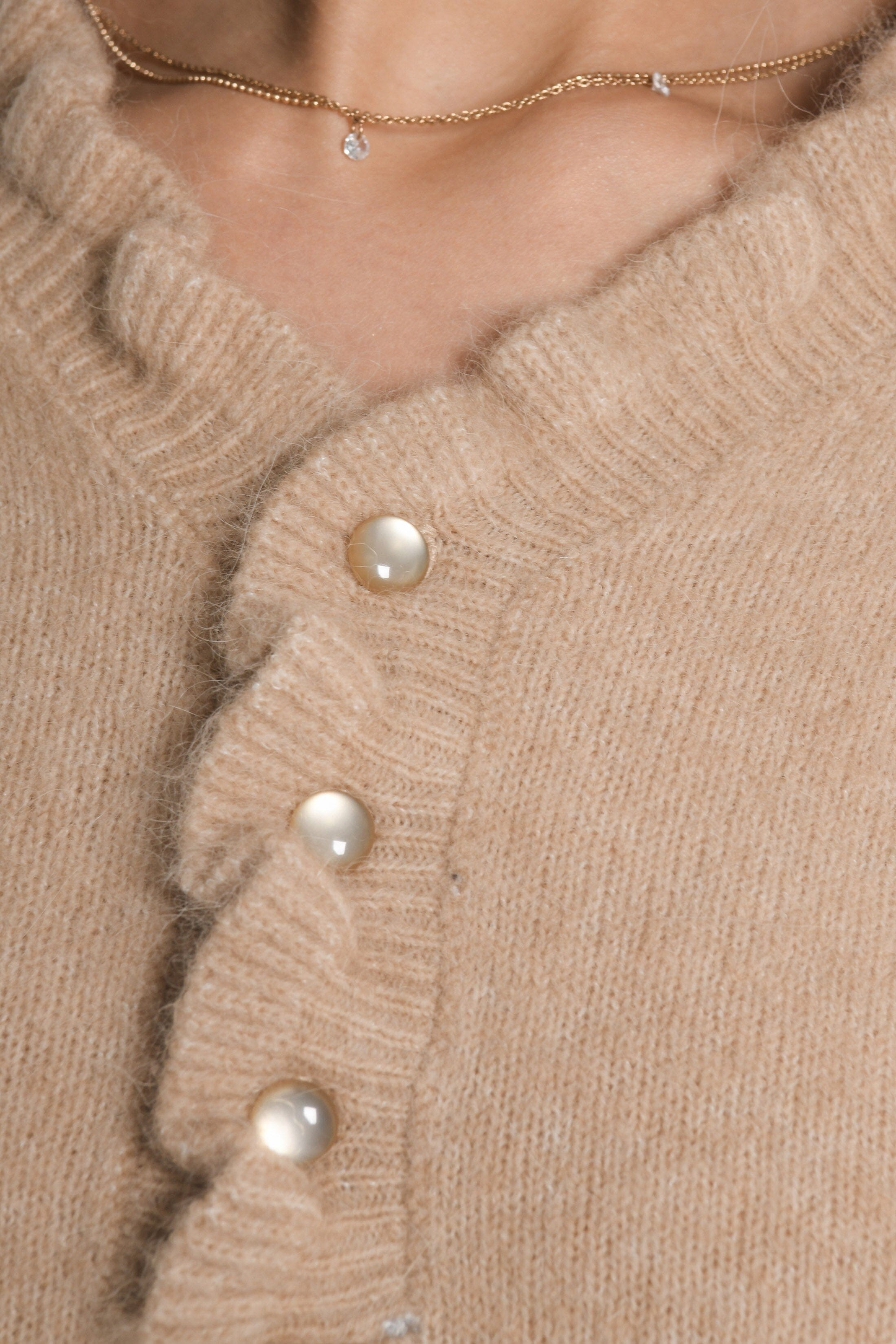 PULL COL V SANDRINE CAMEL PULL KOOKAI Mode Kookai