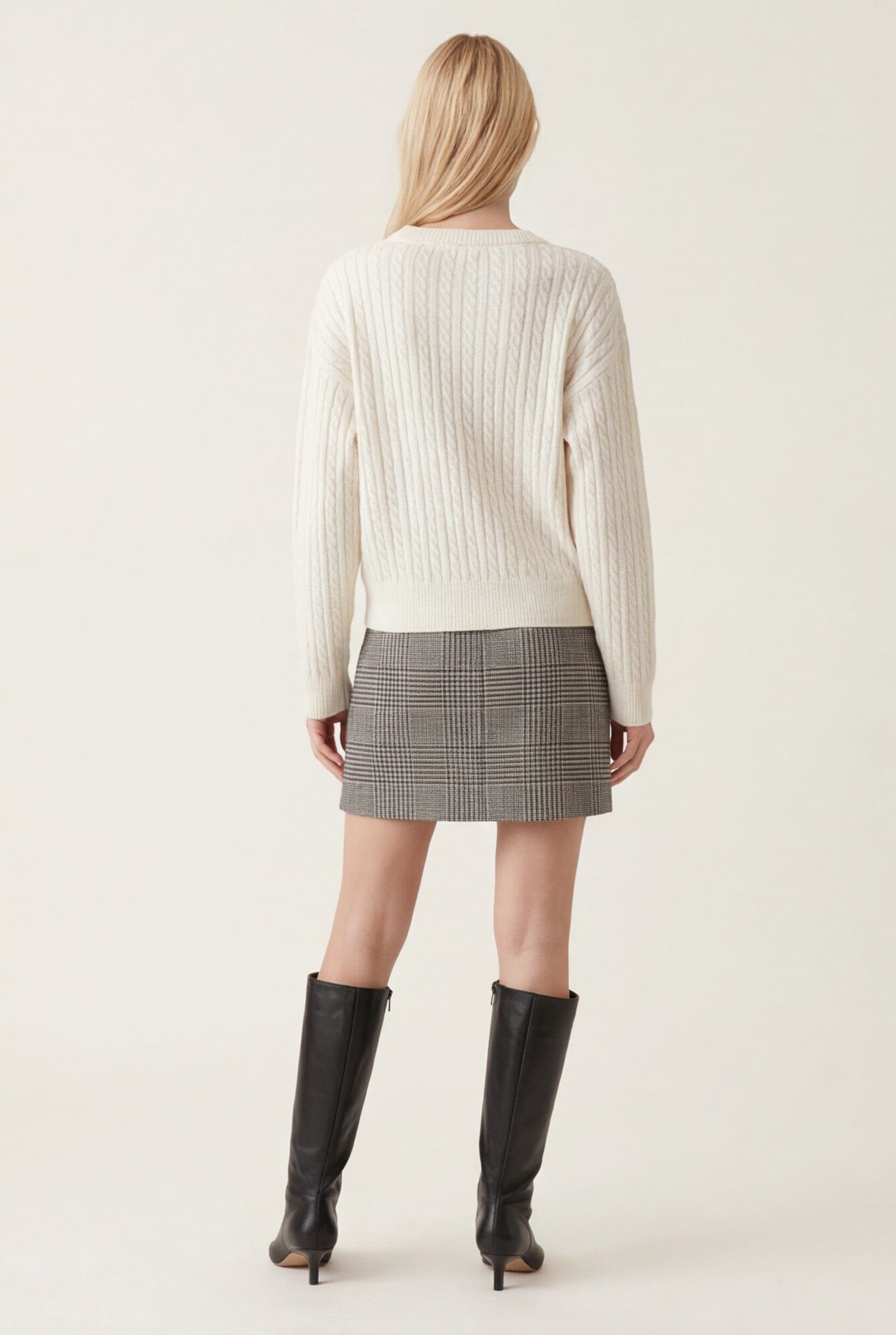PULL COL V TORSADE - DARI - ECRU PULL NEW KOOKAI Mode Kookai