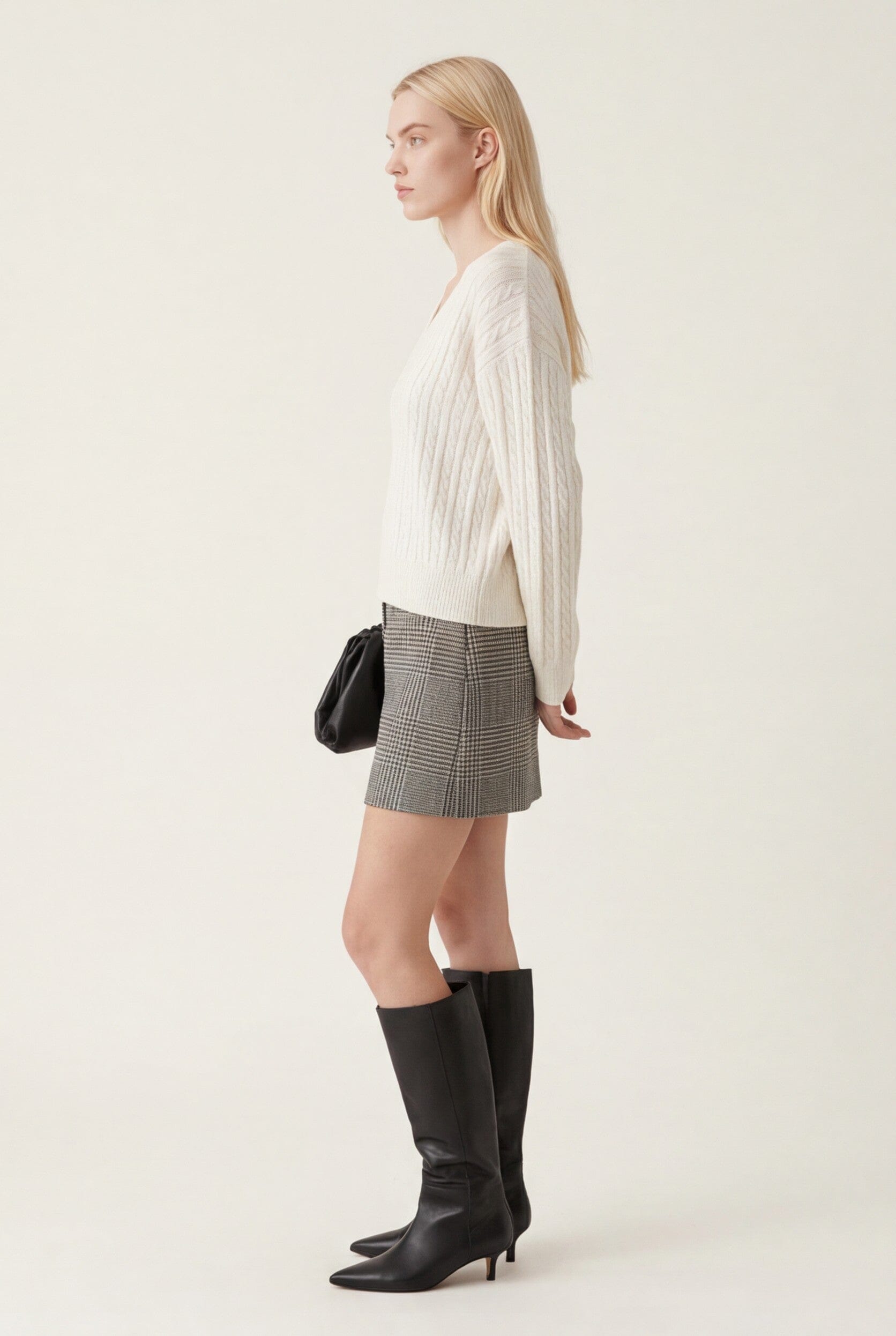 PULL COL V TORSADE - DARI - ECRU PULL NEW KOOKAI Mode Kookai