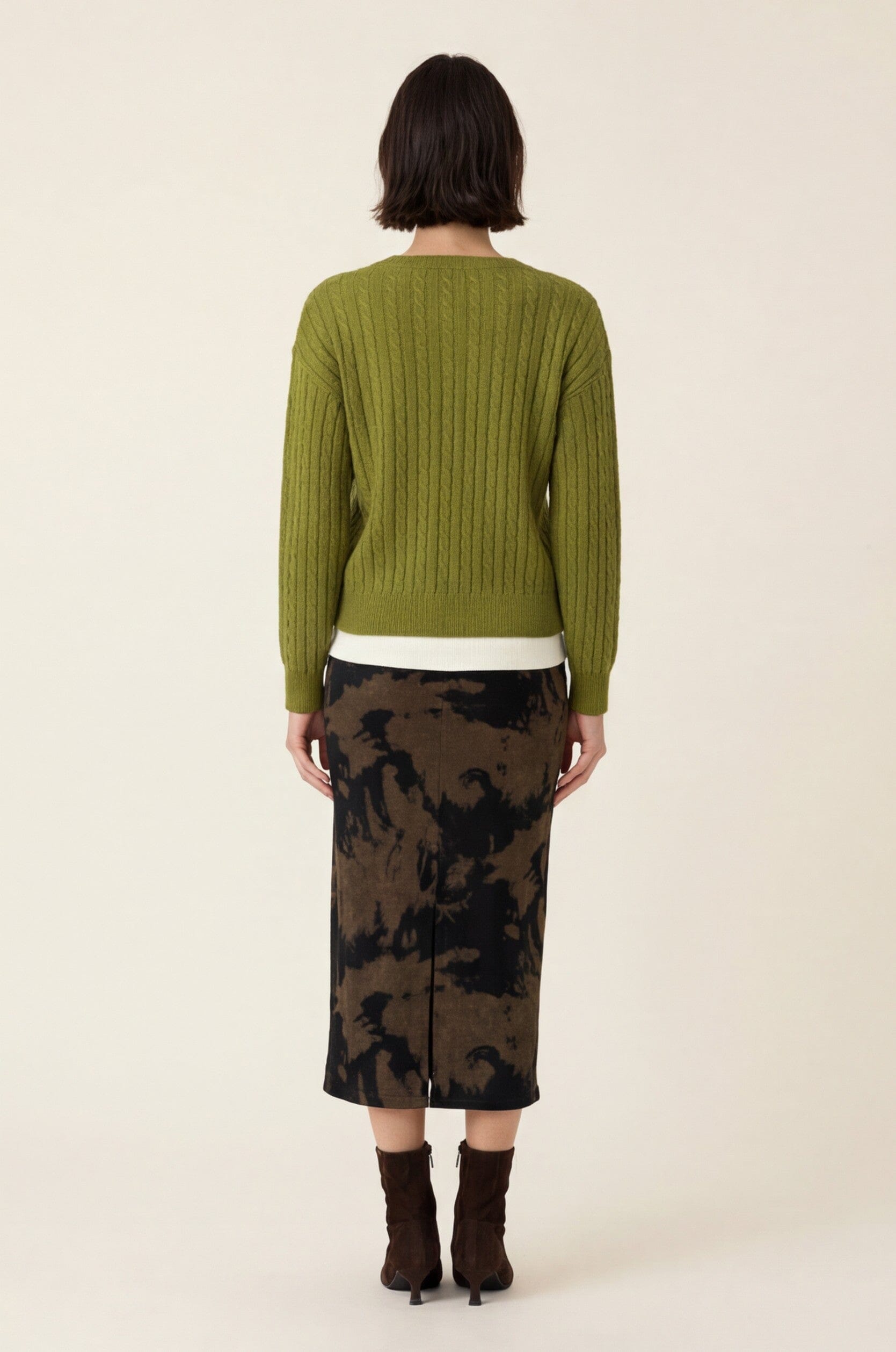 PULL COL V TORSADE - DARI - MATCHA PULL NEW KOOKAI Mode Kookai