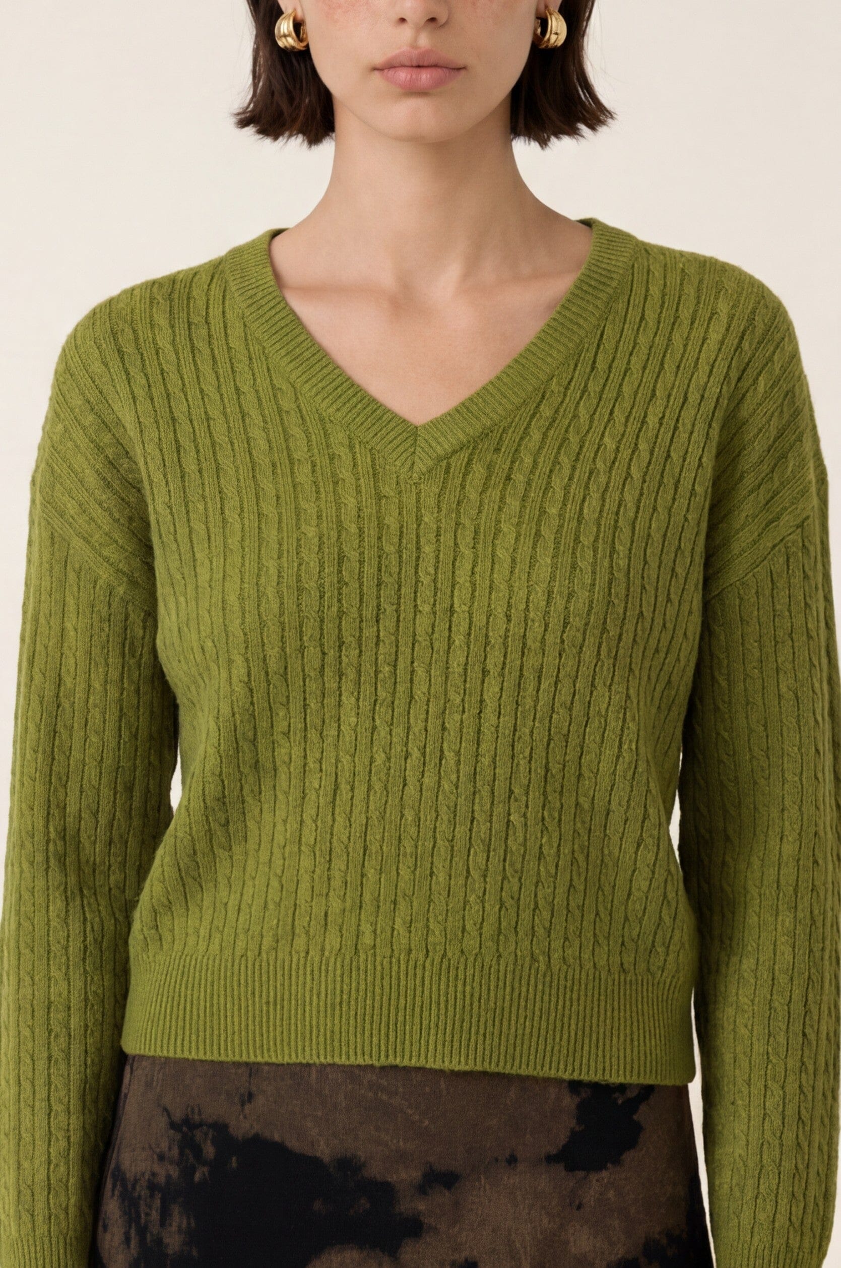 PULL COL V TORSADE - DARI - MATCHA PULL NEW KOOKAI Mode Kookai