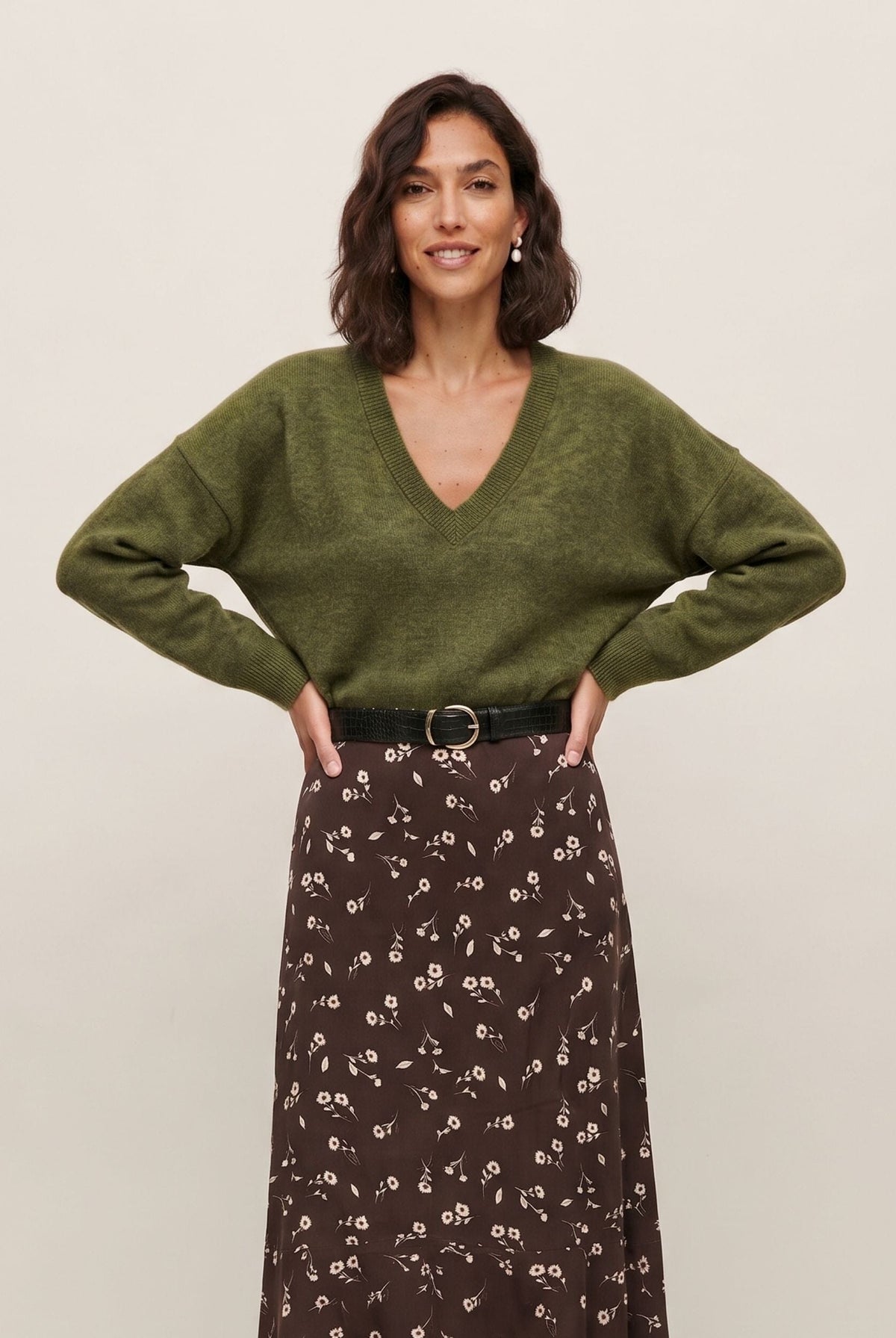 PULL COLV - DANITA - KAKI PULL NEW KOOKAI Mode Kookai