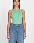 PULL DEBARDEUR COL ROND LOLITA GREEN PULL KOOKAI Mode Kookai