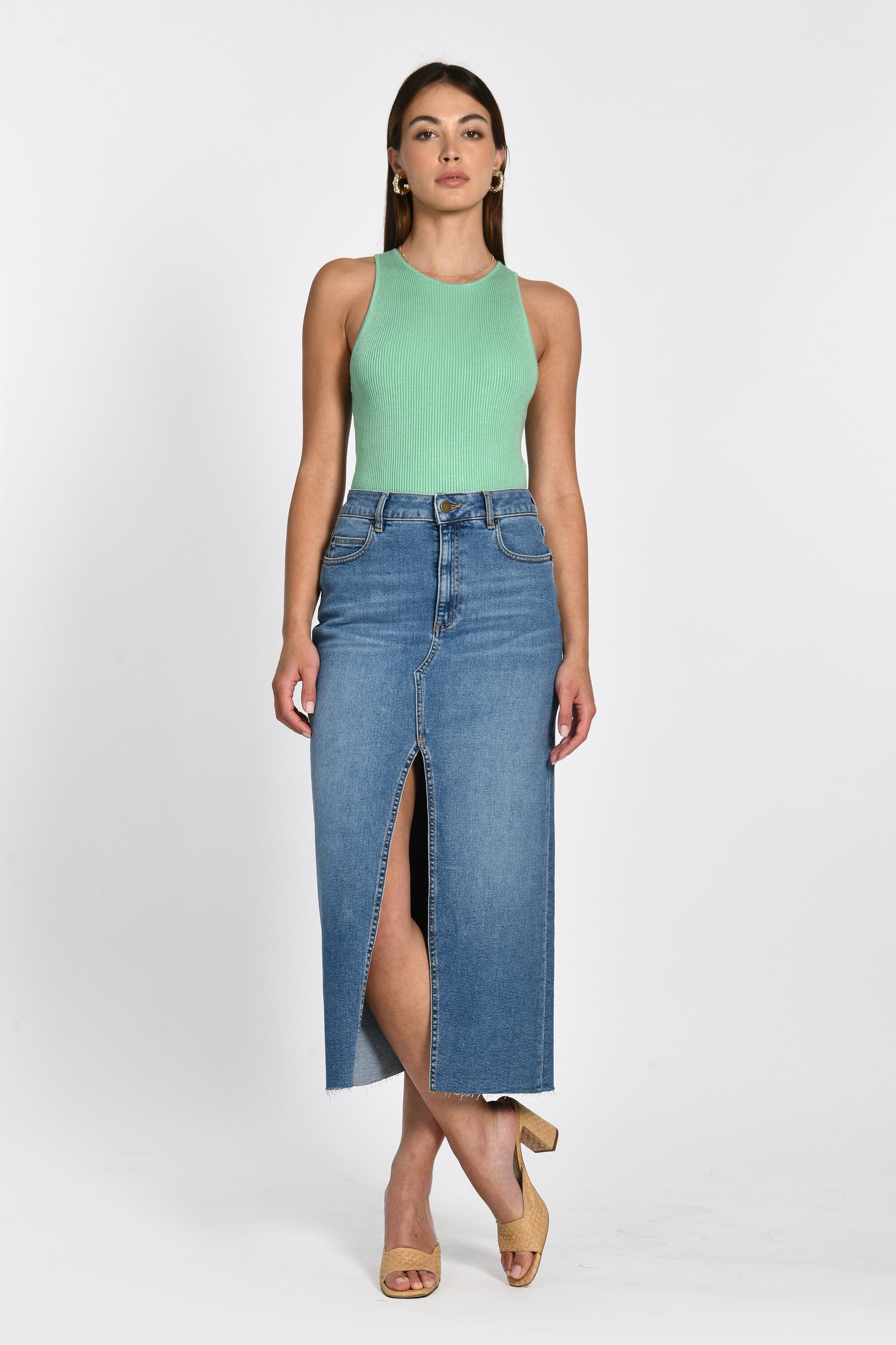 PULL DEBARDEUR COL ROND LOLITA GREEN PULL KOOKAI Mode Kookai