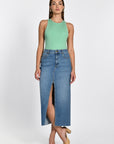 PULL DEBARDEUR COL ROND LOLITA GREEN PULL KOOKAI Mode Kookai