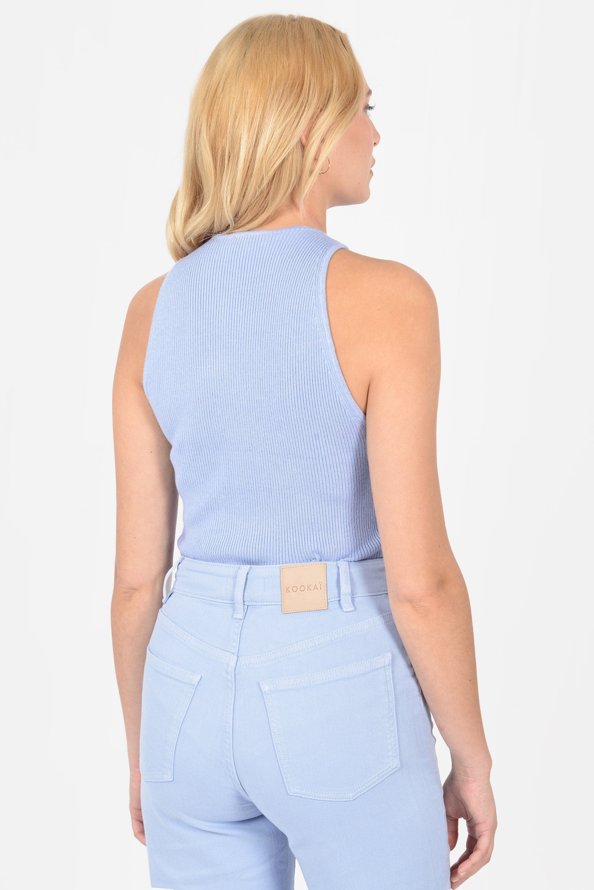 PULL DEBARDEUR COL ROND LOLITA POWDER BLUE PULL KOOKAI Mode Kookai