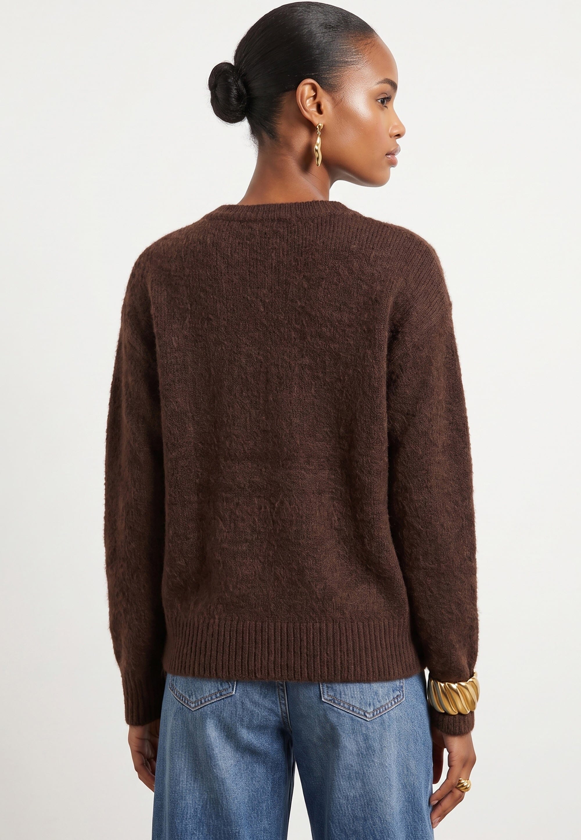 PULL DECOLLETE GOUTE - BELEN - CHOCOLAT PULL NEW KOOKAI Mode Kookai
