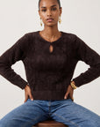 PULL DECOLLETE GOUTE - BELEN - CHOCOLAT PULL NEW KOOKAI Mode Kookai