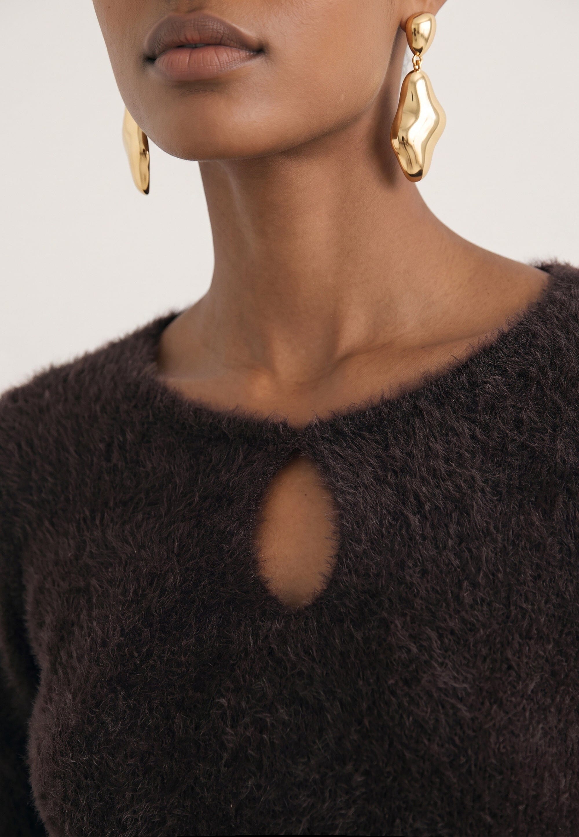 PULL DECOLLETE GOUTE - BELEN - CHOCOLAT PULL NEW KOOKAI Mode Kookai