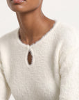 PULL DECOLLETE GOUTE - BELEN - ECRU PULL NEW KOOKAI Mode Kookai