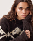 PULL FANTAISIE - BELEN - CHOCO/ECRU PULL NEW KOOKAI Mode Kookai