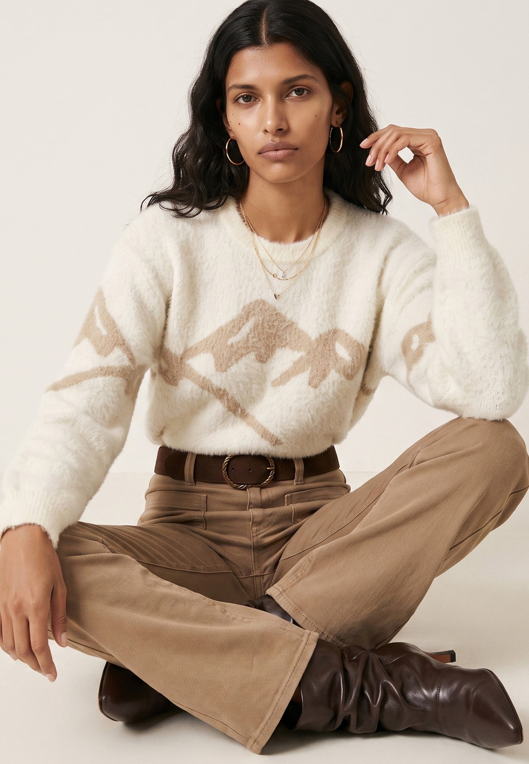 PULL FANTAISIE - BELEN - ECRU/BEIGE PULL NEW KOOKAI Mode Kookai