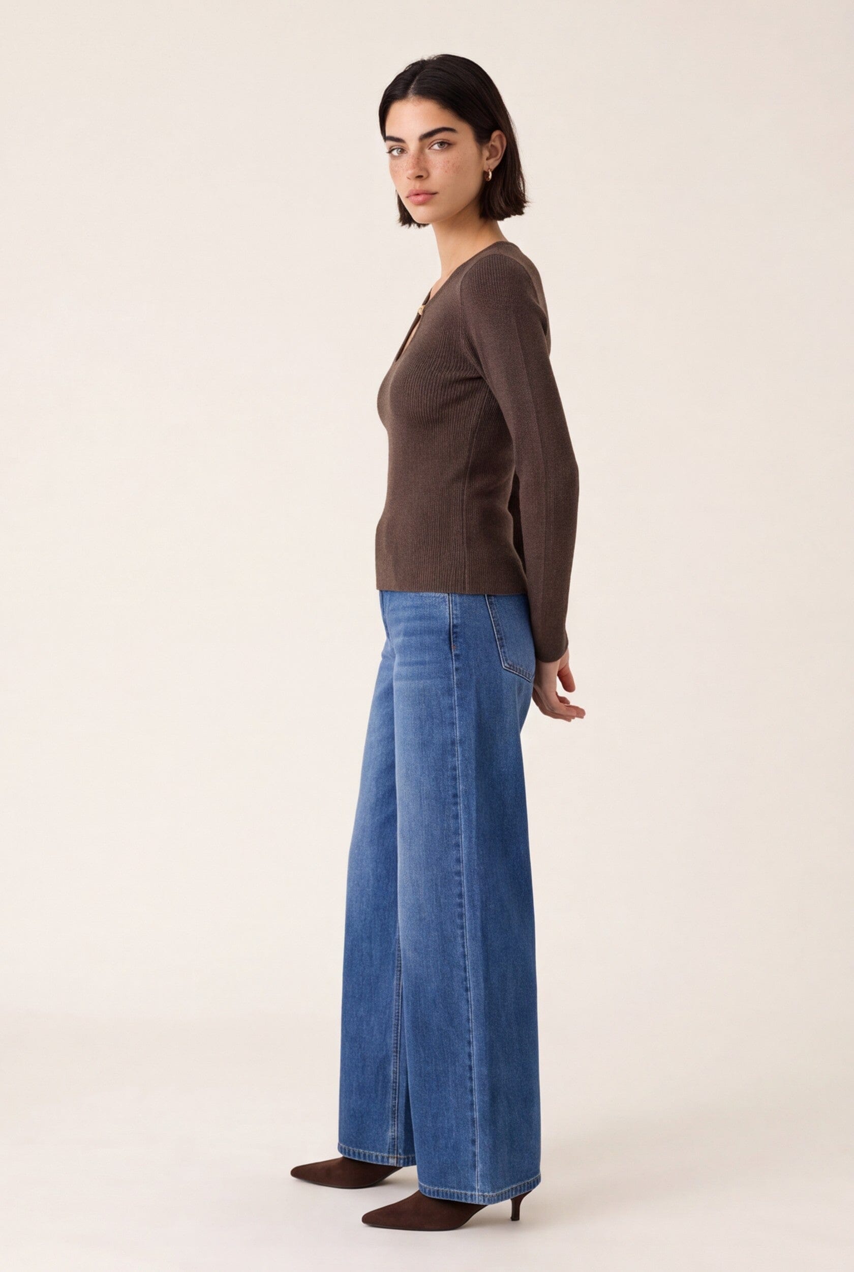 PULL FANTAISIE - DARYL - BROWN PULL NEW KOOKAI Mode Kookai