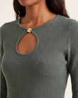 PULL FANTAISIE - DARYL - KAKI PULL NEW KOOKAI Mode Kookai