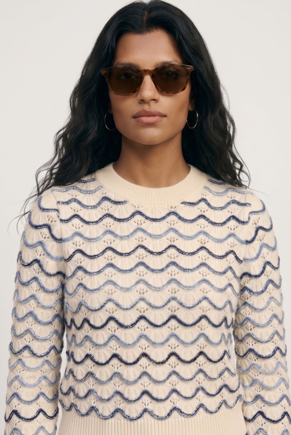 PULL FANTAISIE - DIANE - ECRU/MARINE PULL NEW KOOKAI Mode Kookai