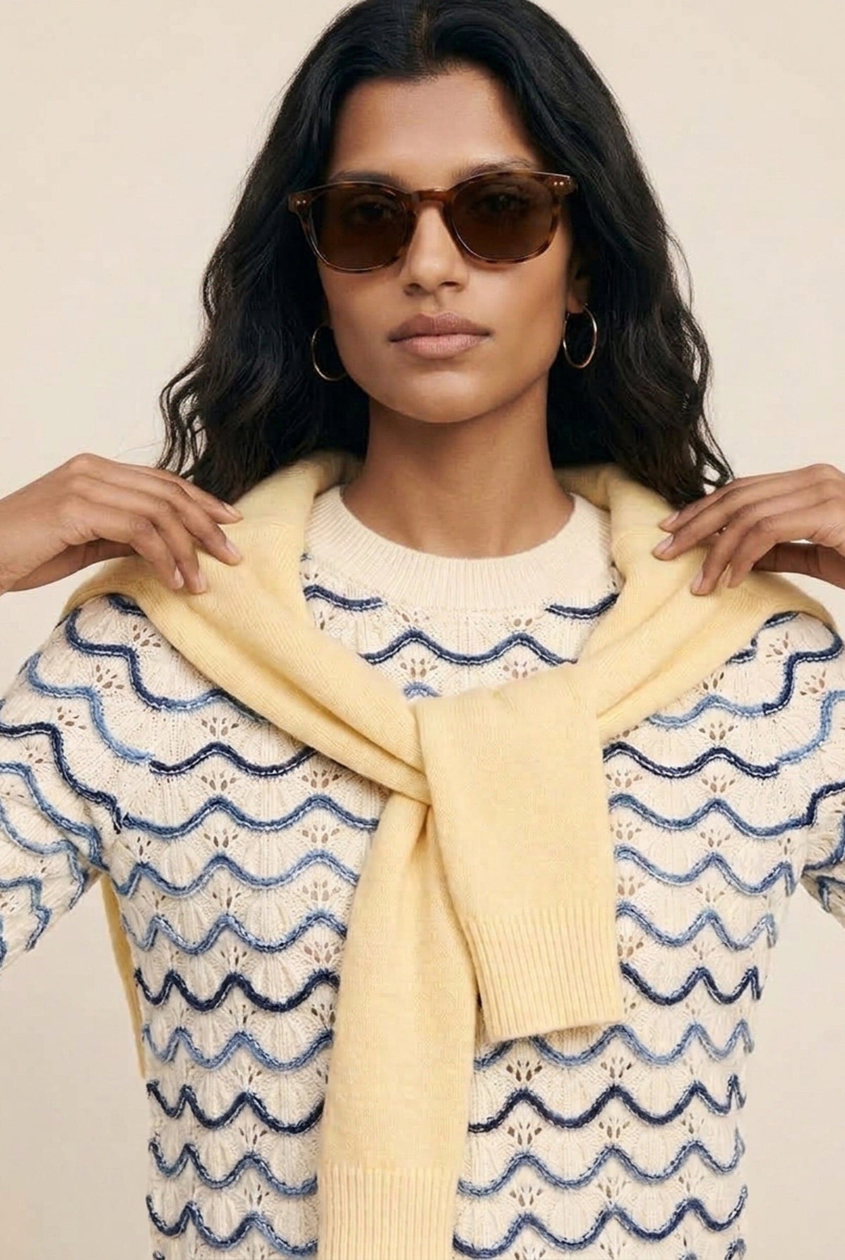 PULL FANTAISIE - DIANE - ECRU/MARINE PULL NEW KOOKAI Mode Kookai