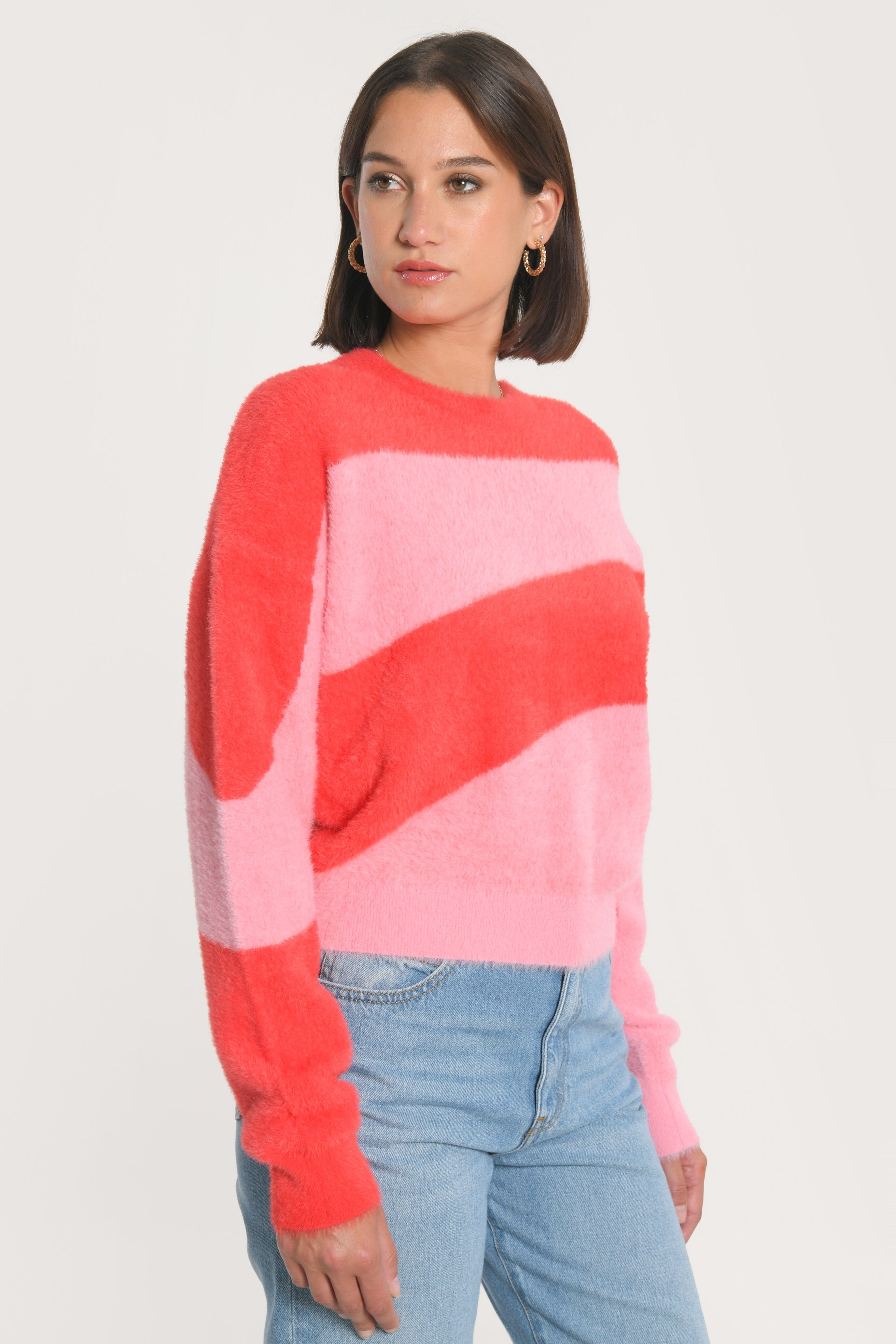 PULL GRAPHIQUE MYLO PINK / RAPTURE ROSE PULL KOOKAI Mode Kookai