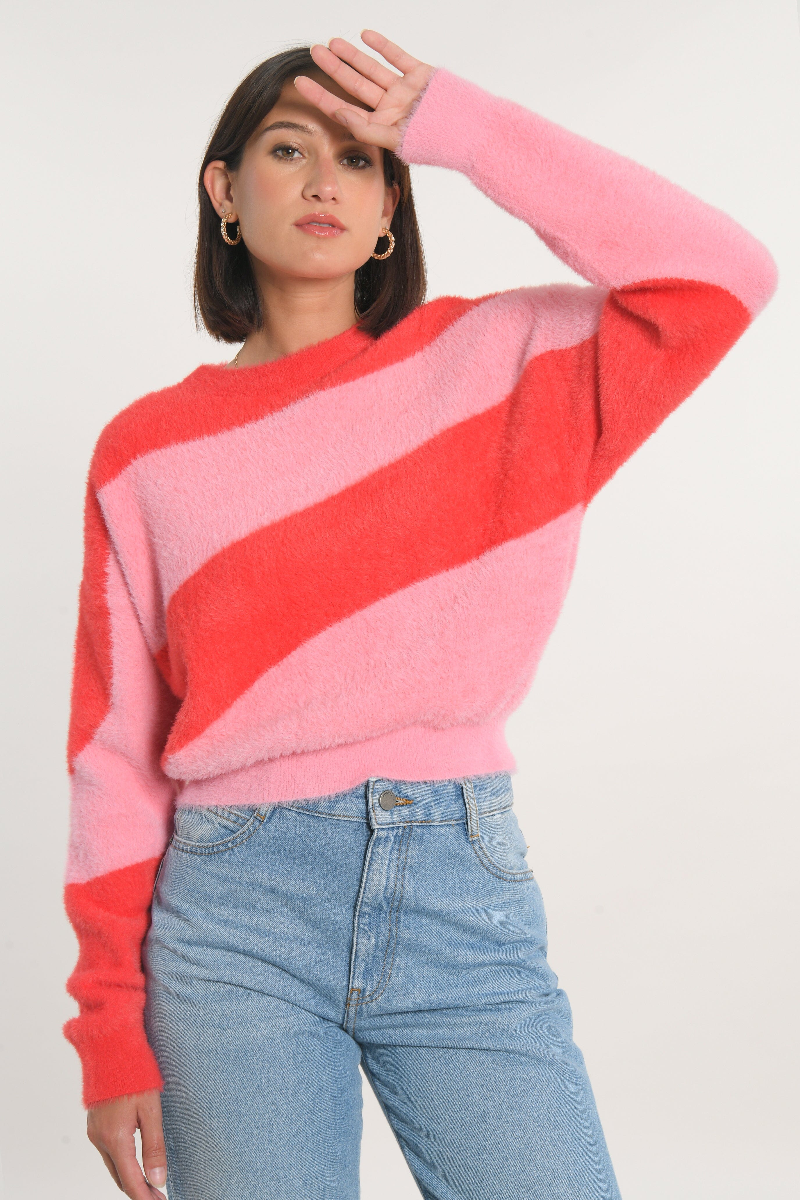 PULL GRAPHIQUE MYLO PINK / RAPTURE ROSE PULL KOOKAI Mode Kookai