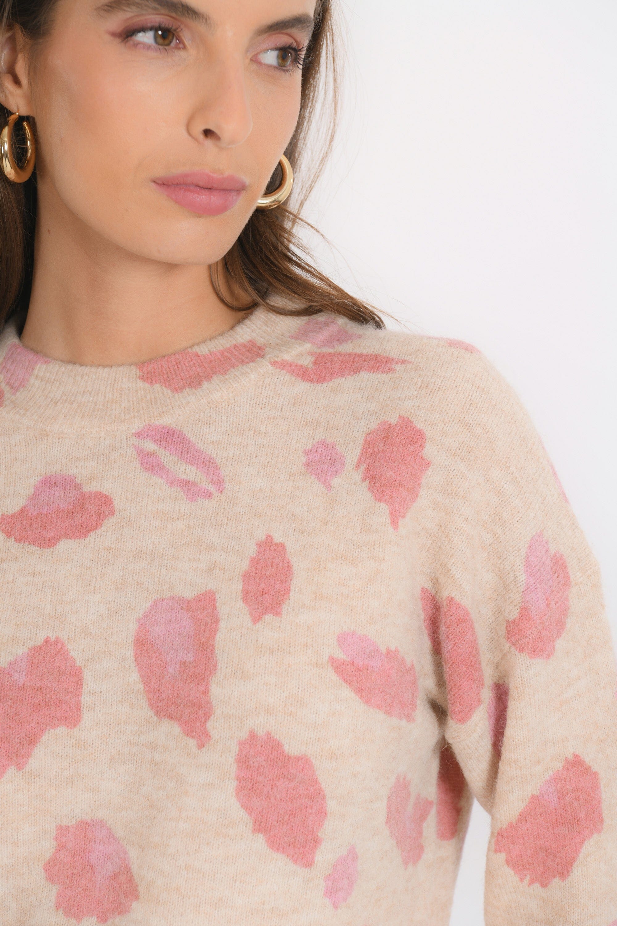 PULL IMPRIME - BROOK - BEIGE PULL NEW KOOKAI Mode Kookai