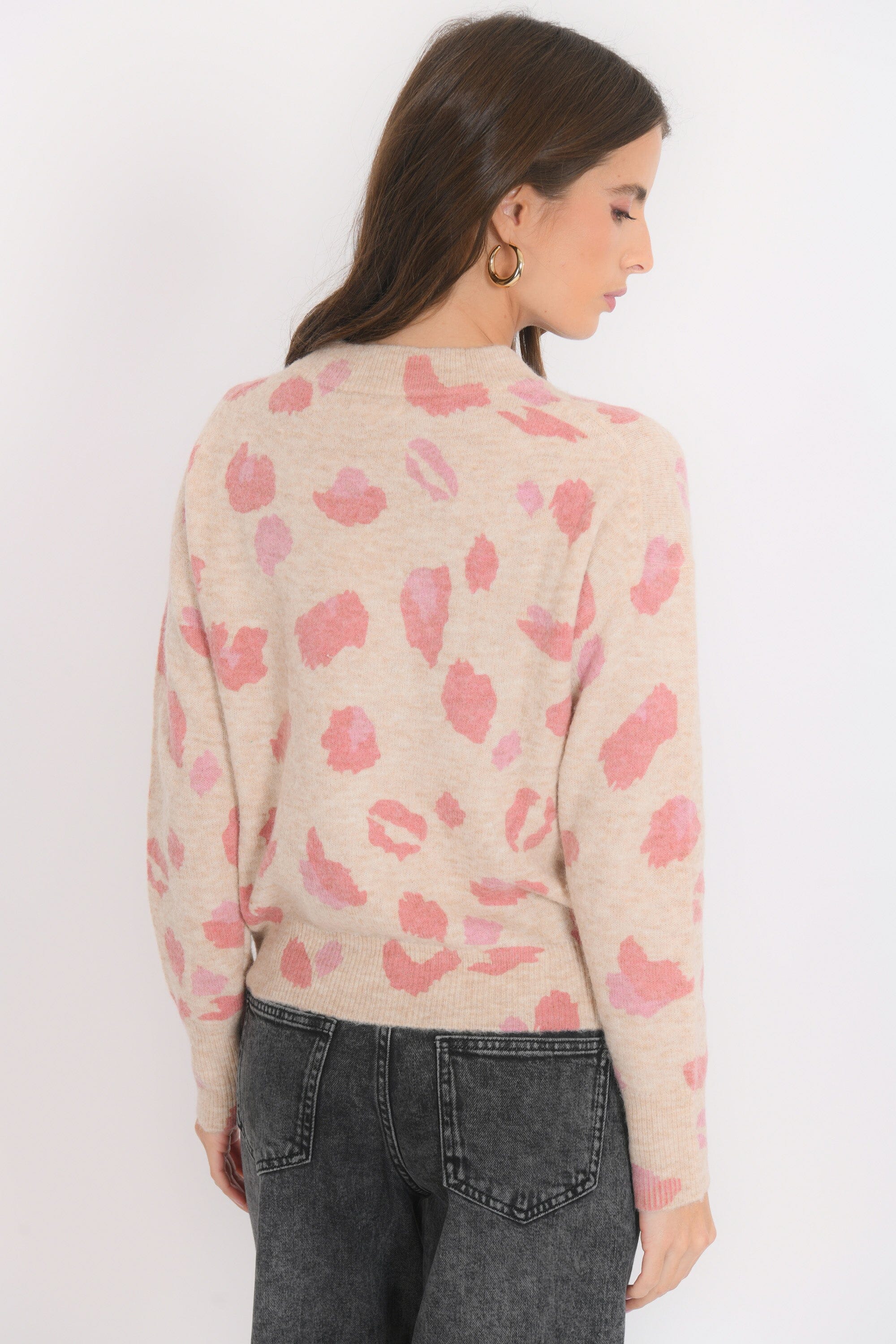 PULL IMPRIME - BROOK - BEIGE PULL NEW KOOKAI Mode Kookai