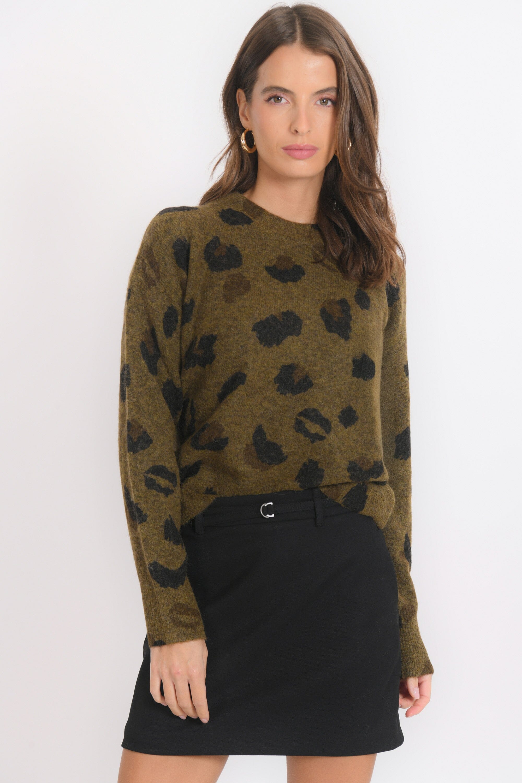 PULL IMPRIME - BROOK - KHAKI PULL NEW KOOKAI Mode Kookai