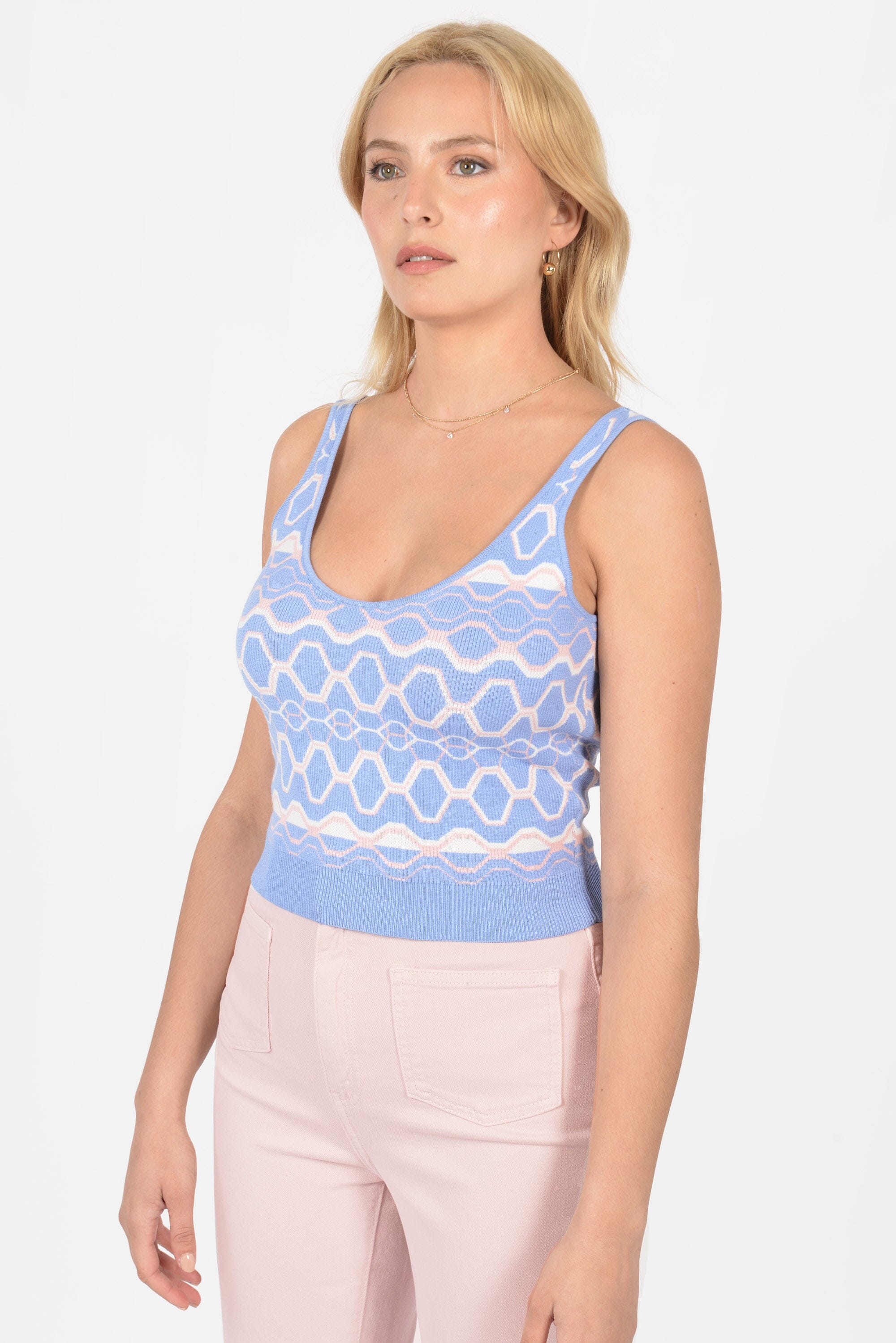 Pull Jacquard IZIA Bleu PULL KOOKAI Mode Kookai