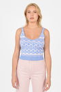 Pull Jacquard IZIA Bleu PULL KOOKAI Mode Kookai