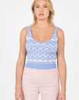 Pull Jacquard IZIA Bleu PULL KOOKAI Mode Kookai