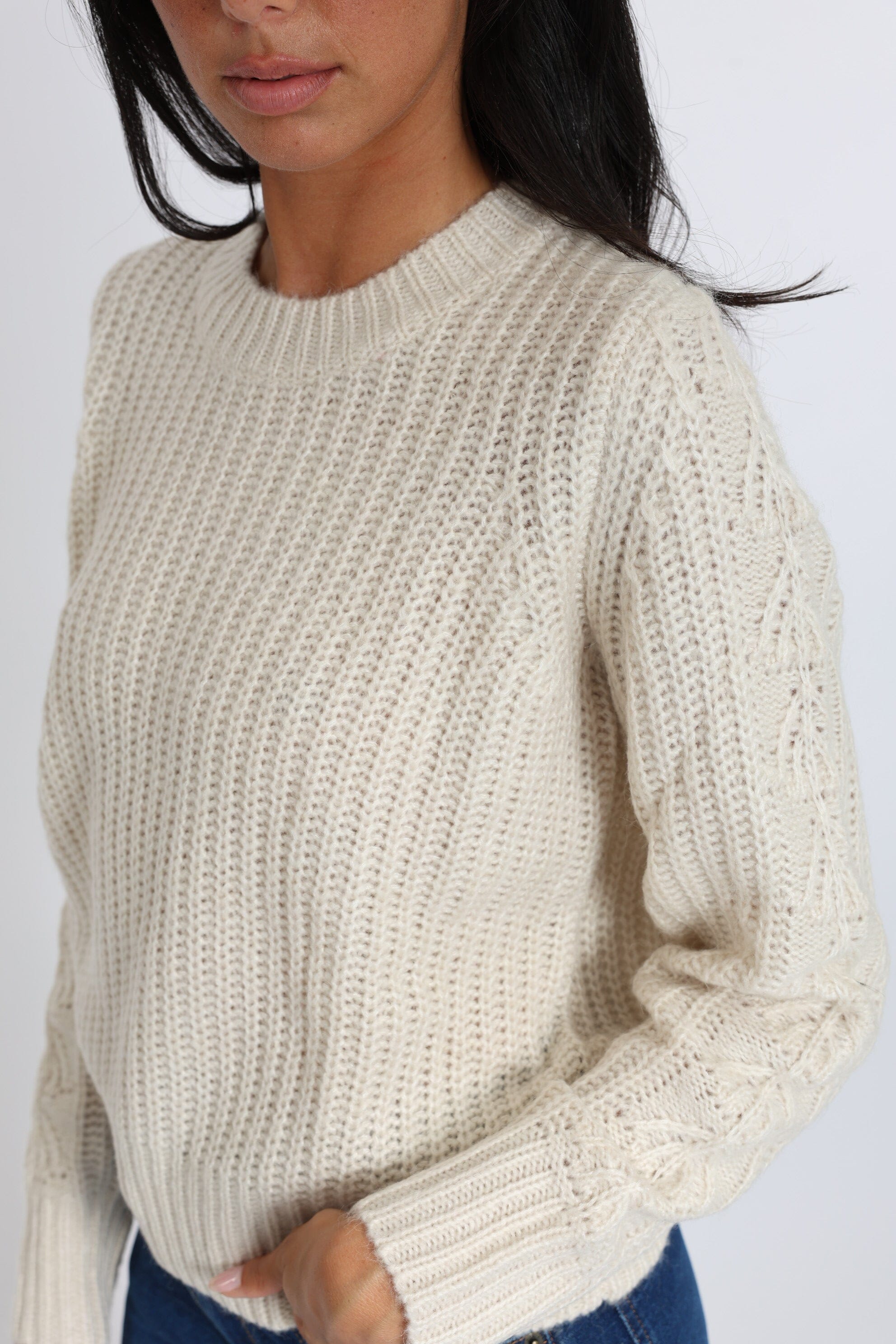 PULL LANA COL ROND ÉCRU PULL KOOKAI Mode Kookai