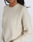 PULL LANA COL ROND ÉCRU PULL KOOKAI Mode Kookai